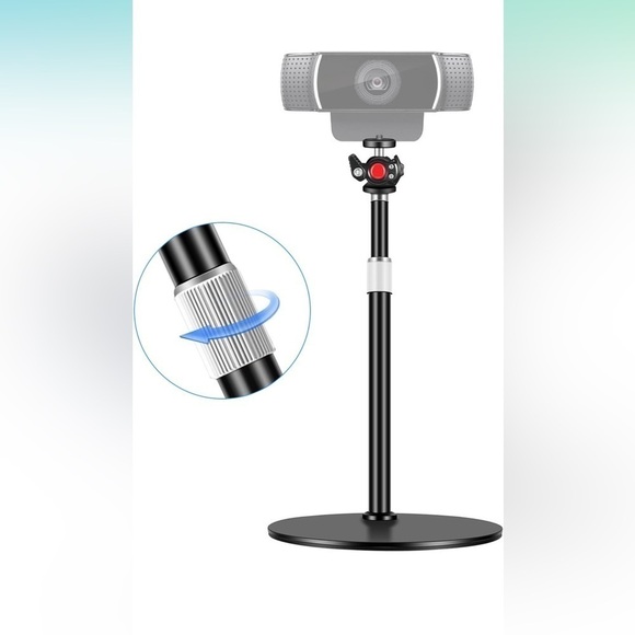 Webcam Tripod Stand for Desk:Logitech Brio | C920 | C922 Height/Angle Adjustable - Picture 2 of 10